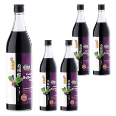 陳稼莊 桑椹醋 加糖, 600ml, 5瓶