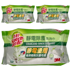 3M Scotch-Brite 百利 靜電除塵乾拖巾, 3包