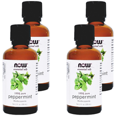 NOW Foods 純薄荷精油, peppermint, 59ml, 4瓶