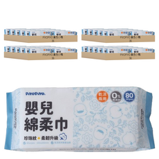 PiYOPiYO 黃色小鴨 珍珠紋柔韌升級嬰兒綿柔巾, 80張, 144包