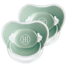 Simba 小獅王辛巴 蘊蜜超柔拇指安撫奶嘴, 耐咬較大型 6個月以上, 綠沐, 2個