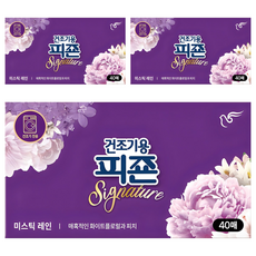 碧珍 Signature系列 烘衣機專用香氛柔軟紙 神秘雨, 3個, 40片