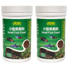 ISTA 伊士達 小型魚飼料 小型魚 觀賞魚 孔雀魚 微粒 粉狀, 2罐, 40g