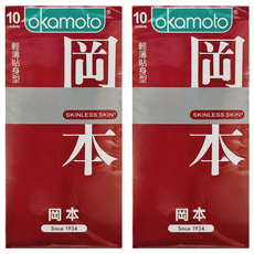 okamoto 岡本 OK保險套 輕薄貼身10入, 10個, 2組