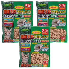 Clean one 檜木除臭過濾貓砂 大顆粒, 檜木香, 3包, 2.7L