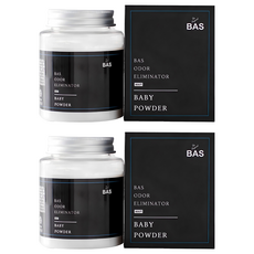 BAS 迷你Plus車用除臭劑 嬰兒爽身粉香, 2個, 160ml, 160g