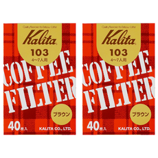 Kalita 咖啡濾紙 無漂白/103 501-107, 40個, 2盒