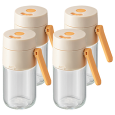 PINMOO 品沐 鮮撒定量調味罐 橙色, 4個, 180ml