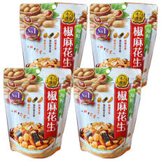 達人傳家 海柿三萌 椒麻花生, 4個, 110g