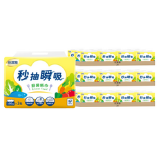 倍潔雅 秒抽瞬吸抽取式天然紙漿廚房紙巾 210 x 210mm, 3包, 24袋