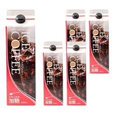 Seiko coffee 冷萃黑咖啡 含糖, 5個, 1L