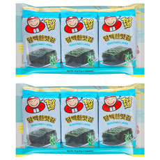 TAO KAE NOI 小老板 韓式海苔 原味, 12g, 2套