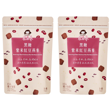蜜思朵 黑糖紫米紅豆燕麥, 17g, 2個, 15個裝
