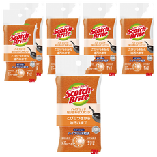 3M Scotch-Brite 日系3層海綿菜瓜布 混合層壓, 橘色, 1個裝, 6個