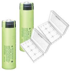 YADI 亞第 日本松下 18650可充式鋰電池 尖頭 3300mAh BT4-18650-PS-3300P-1 附防潮收納盒, 2個, 1個裝