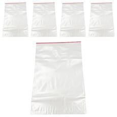 紅線款 PE夾鏈袋, 45 x 34cm, 100個, 5組