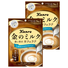 Kanro 甘樂 kinmilk 牛奶糖 咖啡拿鐵風味, 58.5g, 2個
