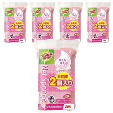 3M Scotch-Brite 網狀海綿菜瓜布, 粉色, 2個裝, 5套