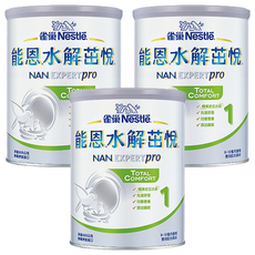 Nestle 雀巢 NAN 能恩 水解茁悅 部分水解蛋白嬰兒營養配方奶粉 1號 0~12個月, 800g, 3罐