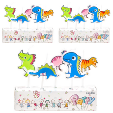 六分埔禮品 造型蠟燭, 3個, 恐龍