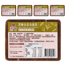 蔗會 黑糖金萱烏龍茶, 5個, 1個裝, 300g