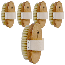 B&W 珀薇 白豚鬃桑拿SPA沐浴清潔刷 德國製, 5個