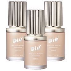 DiU 粉底 40ml, 3個, 膚色