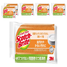 3M Scotch-Brite 3層海綿菜瓜布 防刮, 6個, 1個裝, 橘色