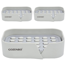 純粹無痕壁掛皂架, 單一顏色, 3個