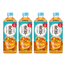 御茶園 麥萃無糖麥茶, 975ml, 4瓶, 4瓶