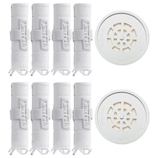 Dewbell 旅行用沉澱物濾芯 4入 + 防垢蓮蓬頭濾芯, 2個, 無香