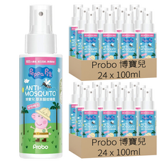 Probo 博寶兒 草本驅蚊噴霧 佩佩豬, 100ml, 48瓶