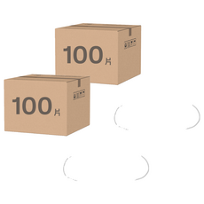 comet GOGO DINO 兒童獨立包裝口罩, 2個, 100片, 白色