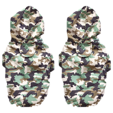 SassyDog 風衣雨衣, 迷彩, 2件