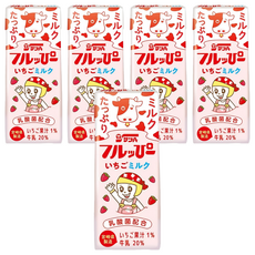 農協 日向 夏草莓牛奶, 200ml, 5個