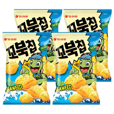ORION 好麗友 烏龜玉米脆片 海苔味, 80g, 4包