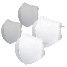 Air Days 鳥嘴型立體口罩 KF94 中, 50片, 2個, 白色