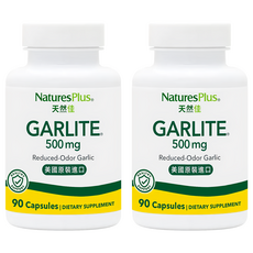 NaturesPlus 天然佳 無味大蒜精膠囊, 90顆, 2罐