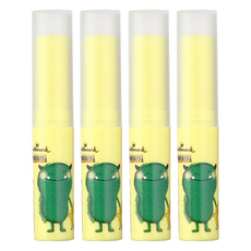 Hallmark 水潤潤兒童保濕潤唇膏, 香蕉牛奶, 3g, 4支