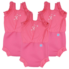 Splash About Happy Nappy Costume 小可愛連身版尿布褲 男女通用 小公主粉紅, XL, 3件