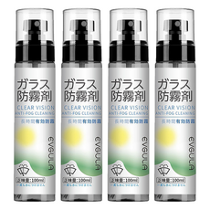 EVGULA 玻璃防霧劑, 4個, 100ml
