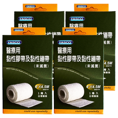 YASCO 昭惠 自黏彈性繃帶 4吋, 4個, 1個裝