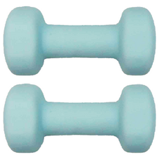 MICHAEL FITNESS 麥克健身 鑄鐵啞鈴 藍色, 3kg, 2個