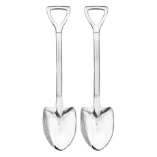 SALUS 佐藤金屬 工業風鏟子 湯匙 M, 2支, Silver