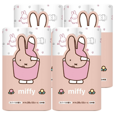 maRUTOmi 丸富製紙 捲筒衛生紙 米飛兔, 25m, 4個, 12捲