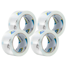 deLi 得力 大管芯OPP封箱膠帶 30248 48mm x 100Y, 4個, 透明色