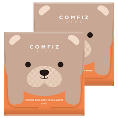 COMFIZ 康菲 兒童淨膚加強乾濕兩用巾, 2個, 60張, 50gsm