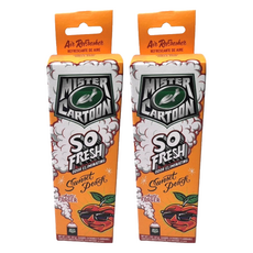 Turtle Wax 美國龜牌 卡通先生 車內清新除臭噴霧 日落蜜桃 54228, 2個, 57g