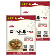 甜河谷生技 全素四物藥膳火鍋燉包, 50g, 2個