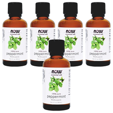 NOW Foods 純薄荷精油, peppermint, 59ml, 5瓶